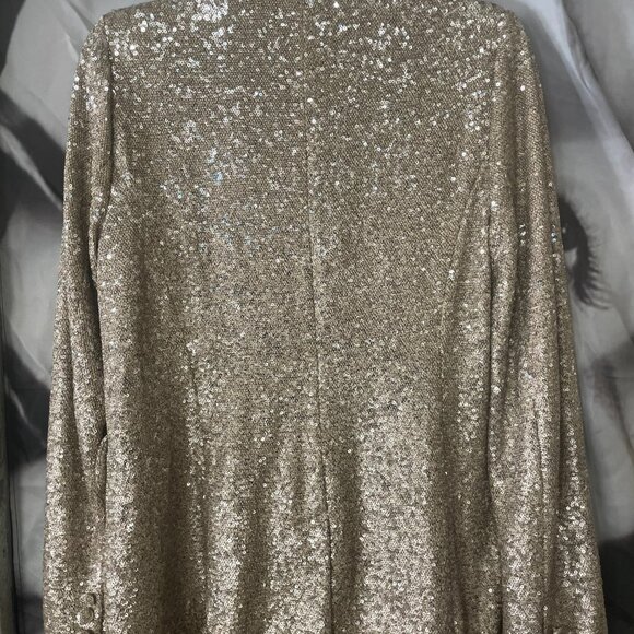 House Of Harlow NWT 1960 Sequin Metallic Blazer - Picture 2 of 5